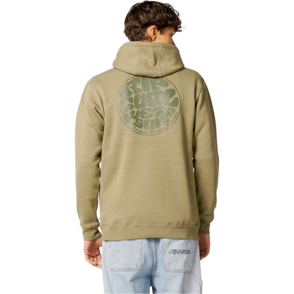 2026 Rip Curl Mens Wettie Icon Hoodie CFEGM9 - Surplus Green
